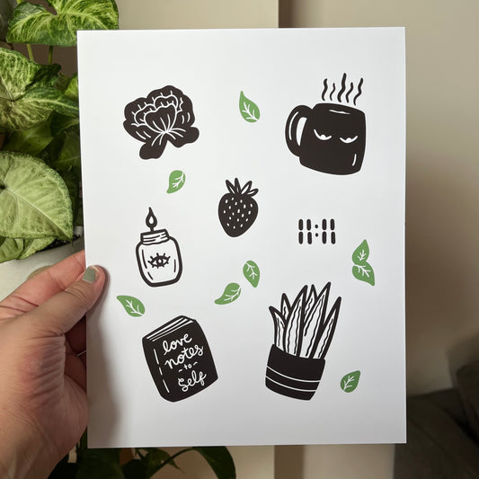 Self Care Night Print