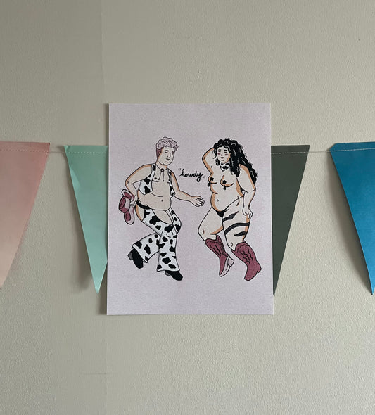 Howdy Queer Cowfolks Print