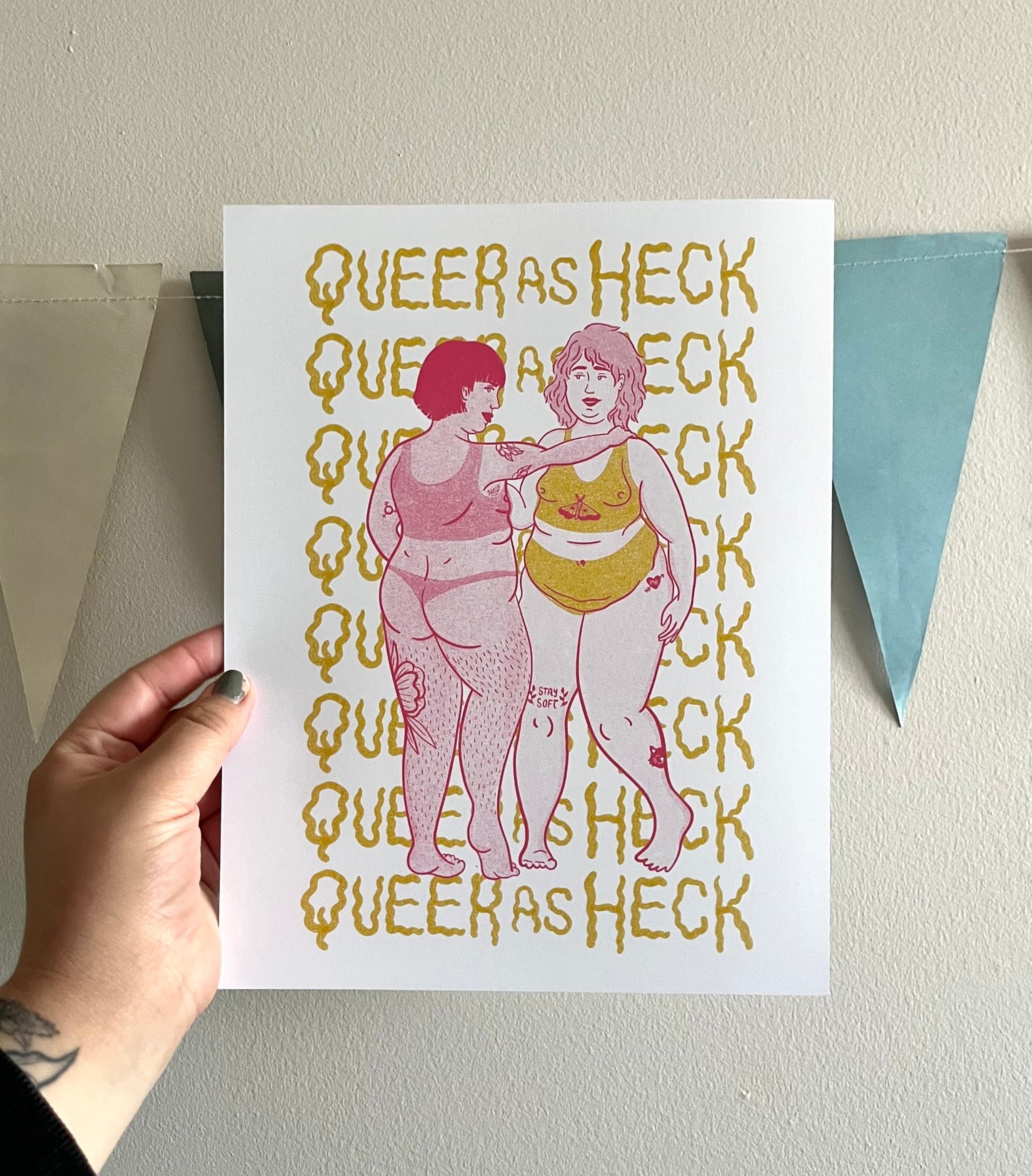 Queer as Heck Print