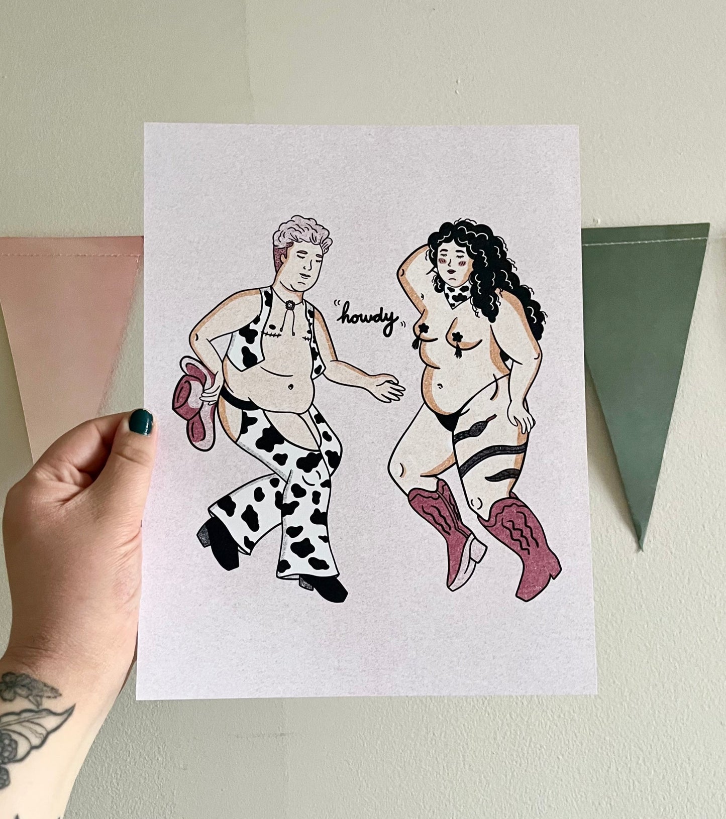 Howdy Queer Cowfolks Print
