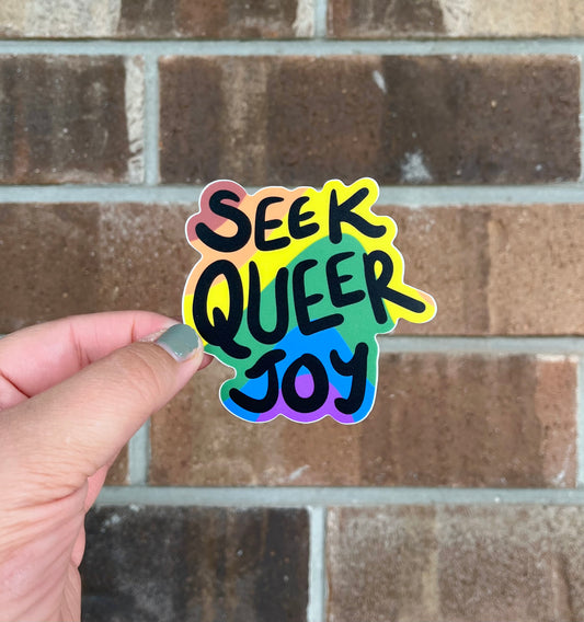 Seek Queer Joy Sticker