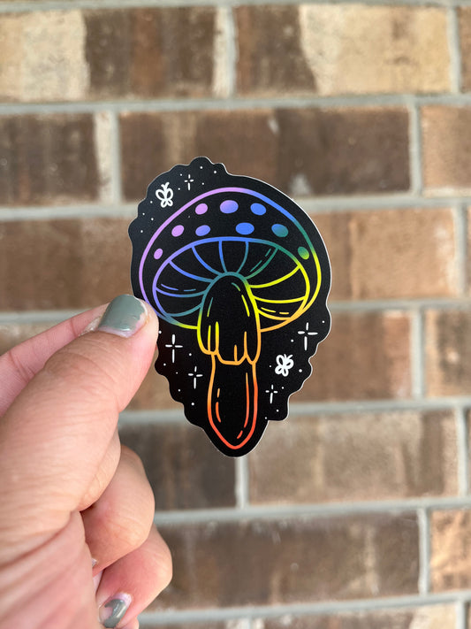 Rainbow Mushroom Sticker