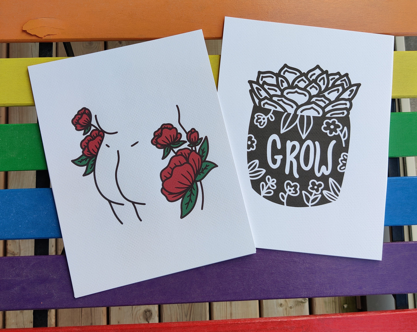 Grow Plant Pot Print