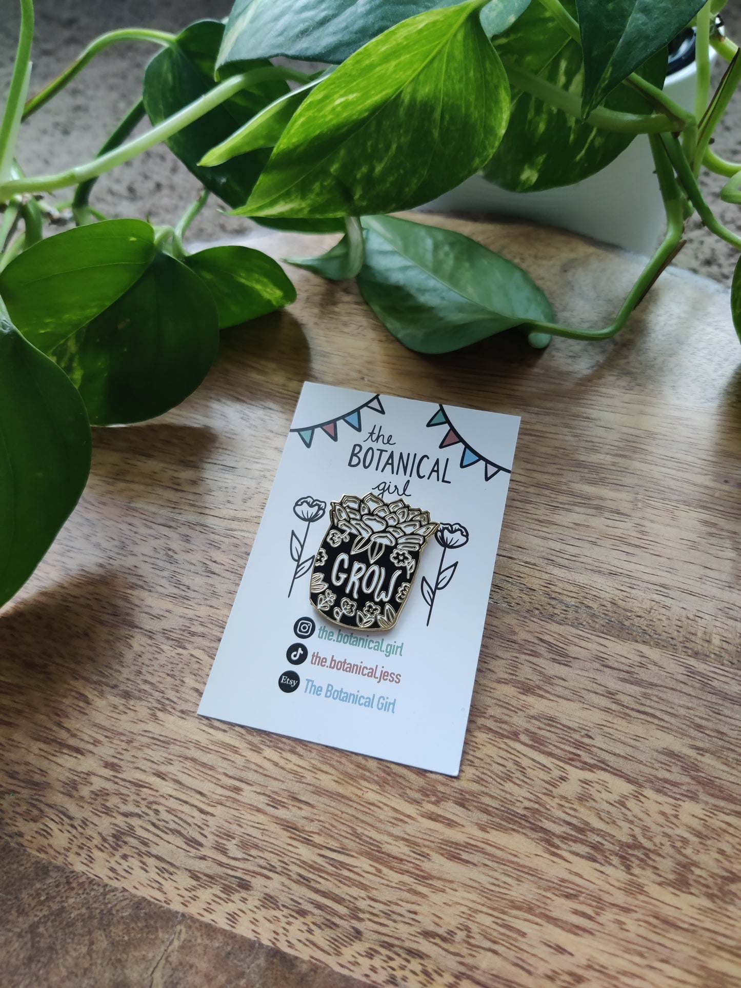 Grow Enamel Pin