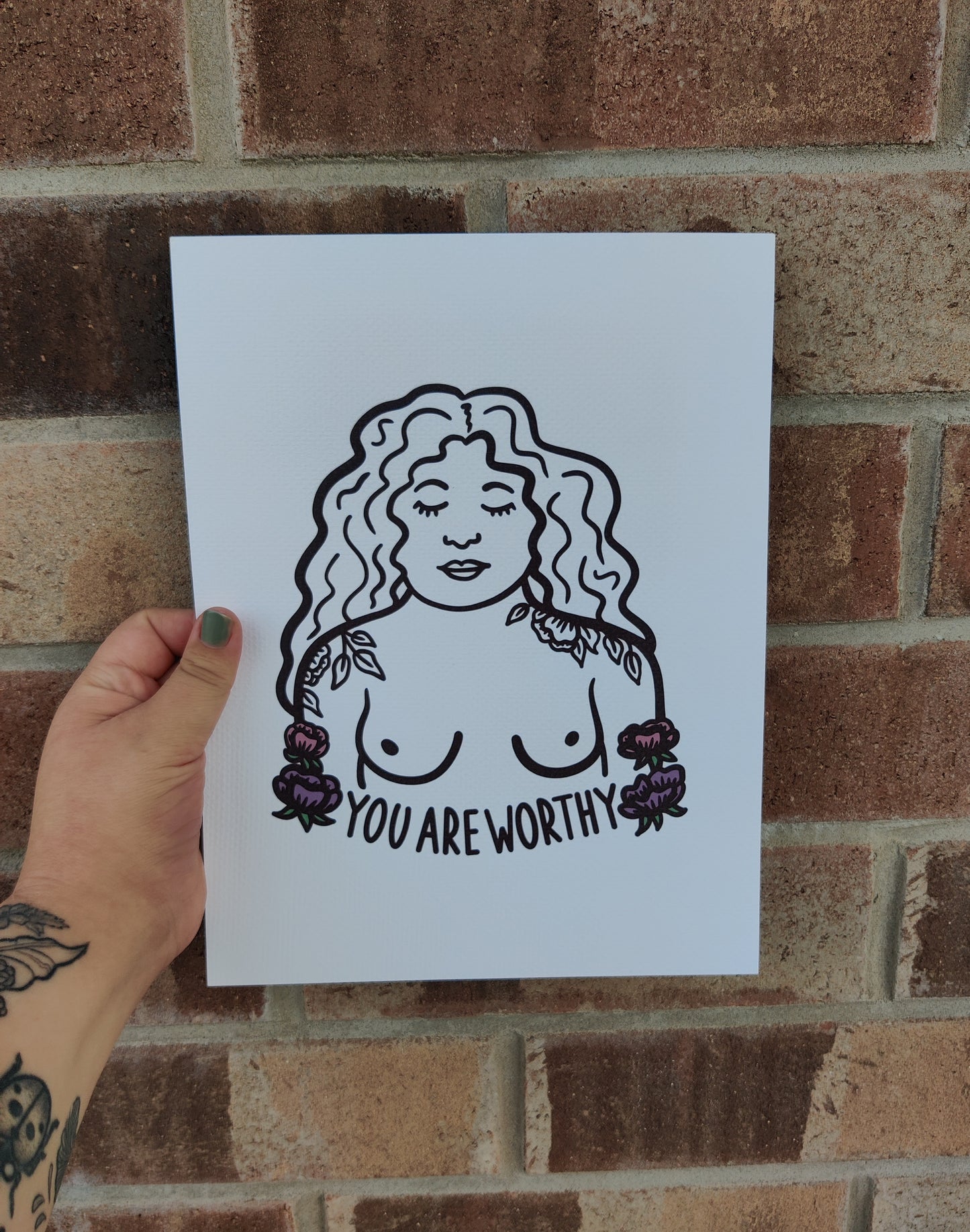 You Are Worthy Print