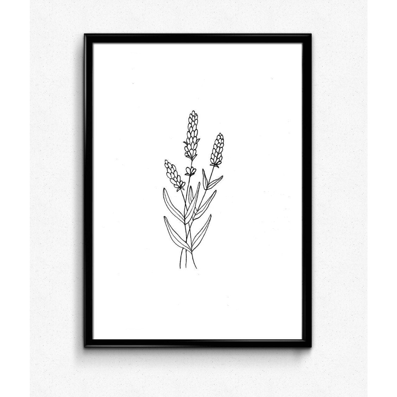Wildflower & Lavender Print