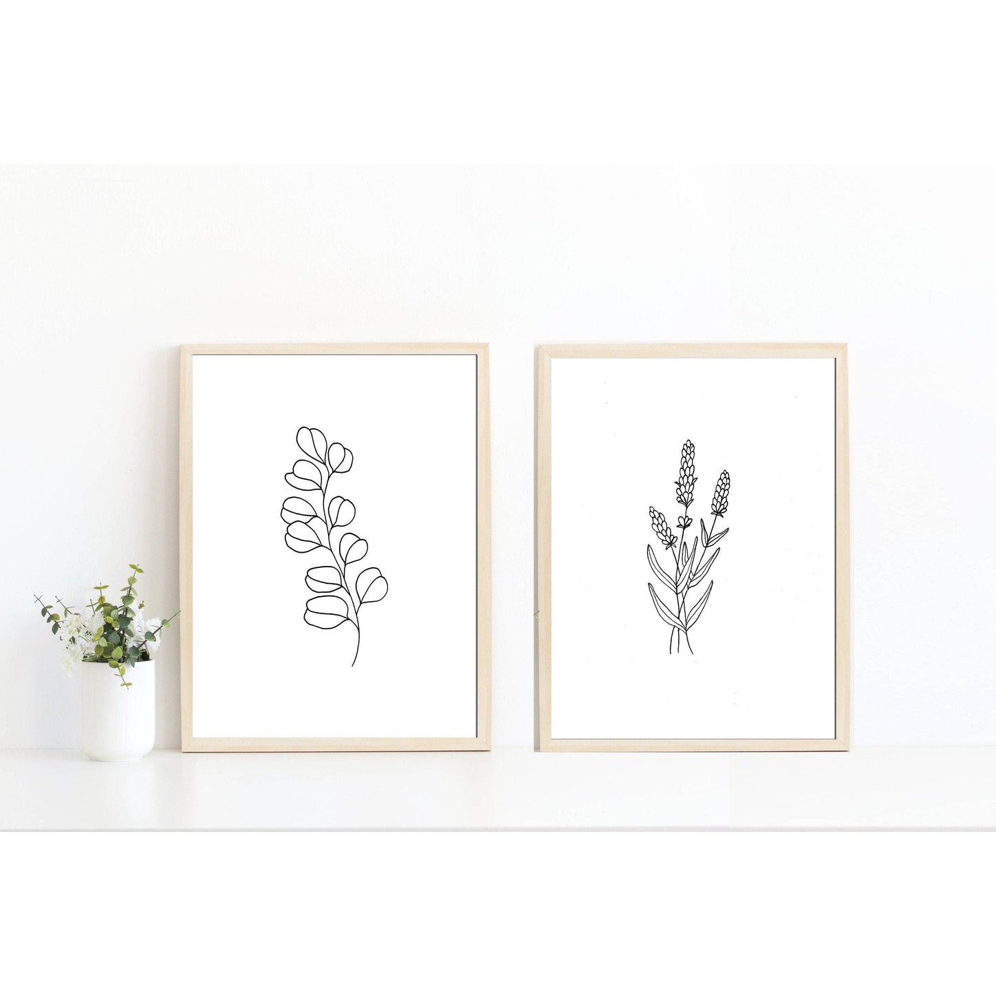 Lavender and Eucalyptus Print Set (2)