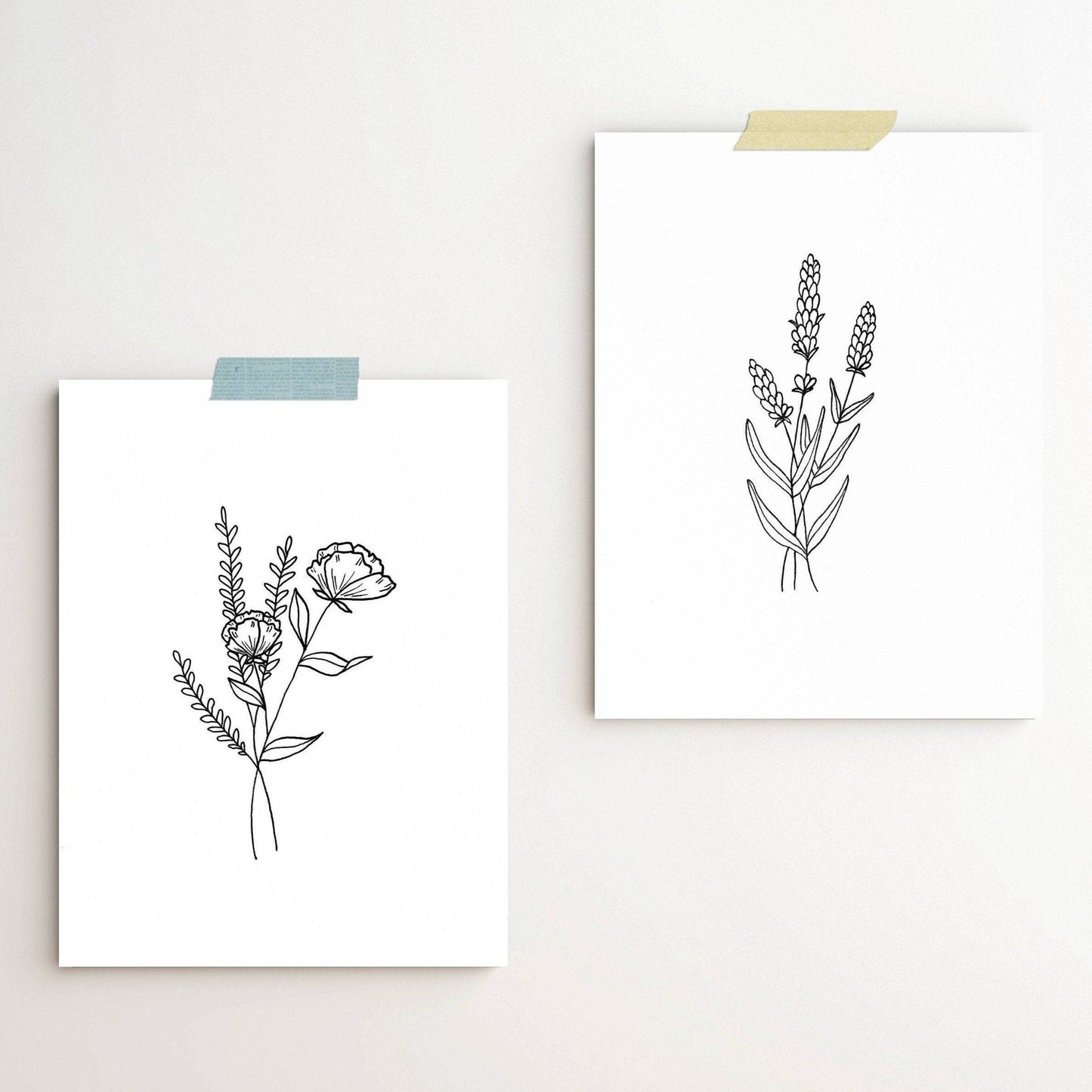 Wildflower & Lavender Print
