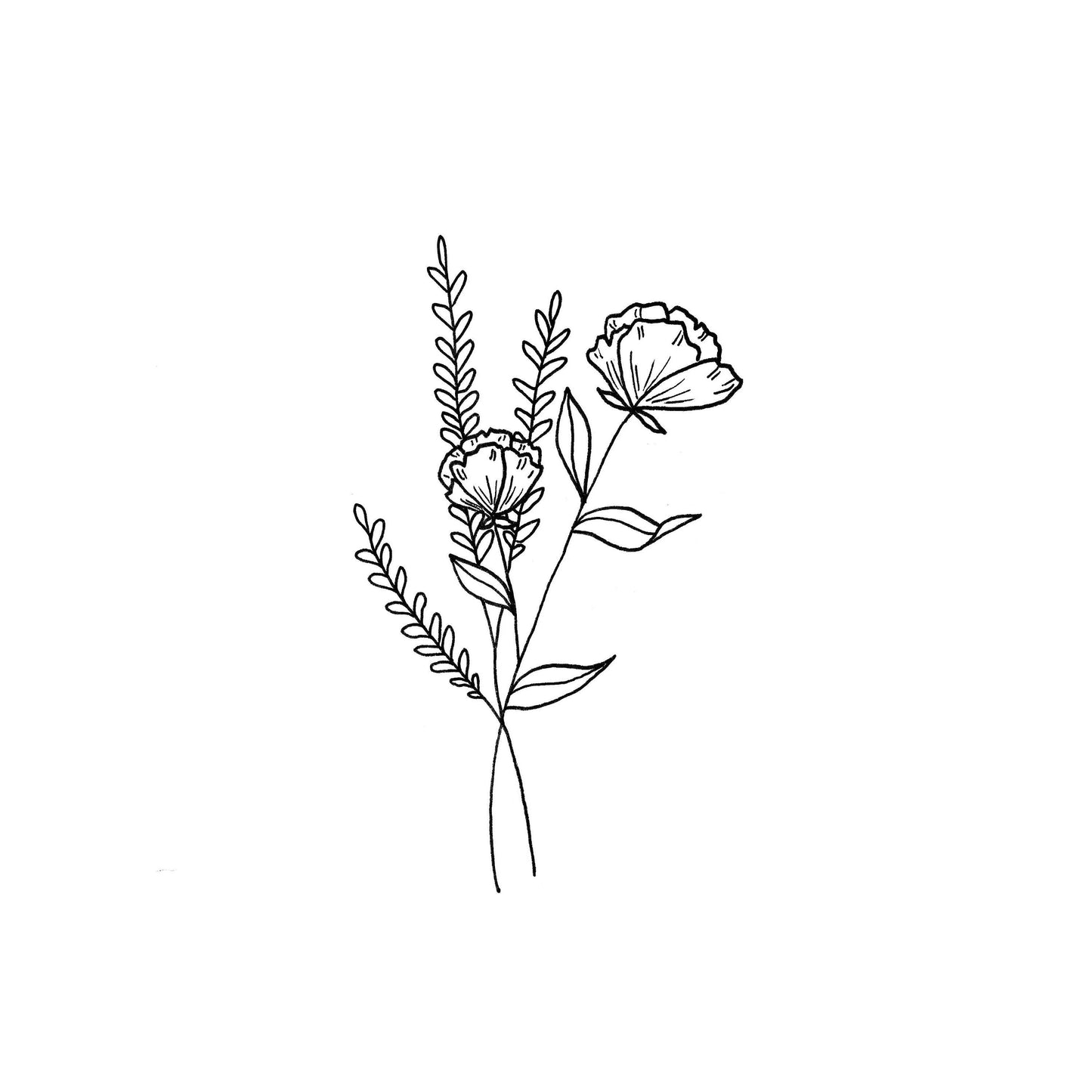 Wildflower & Lavender Print