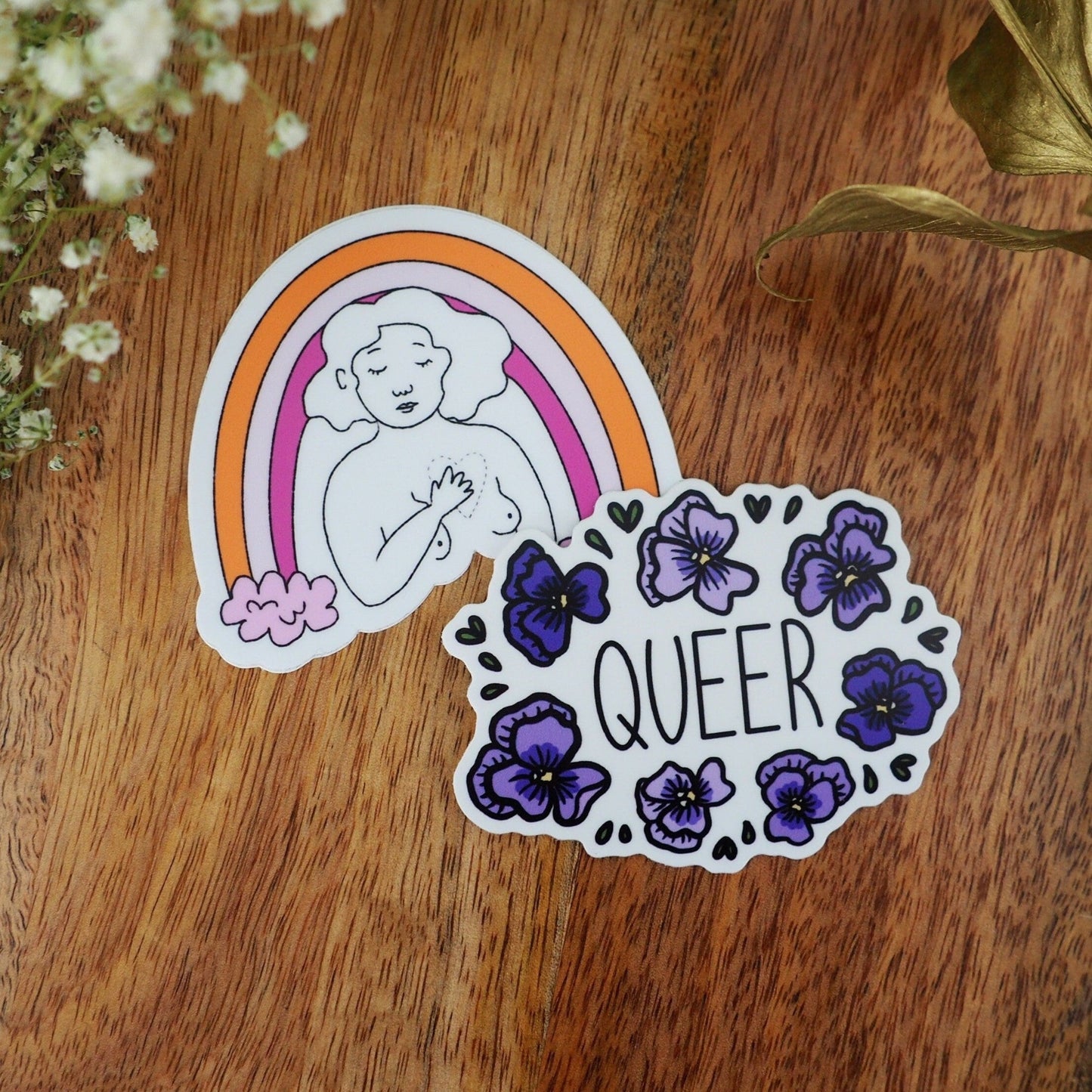 Queer Pansy/Violet Sticker