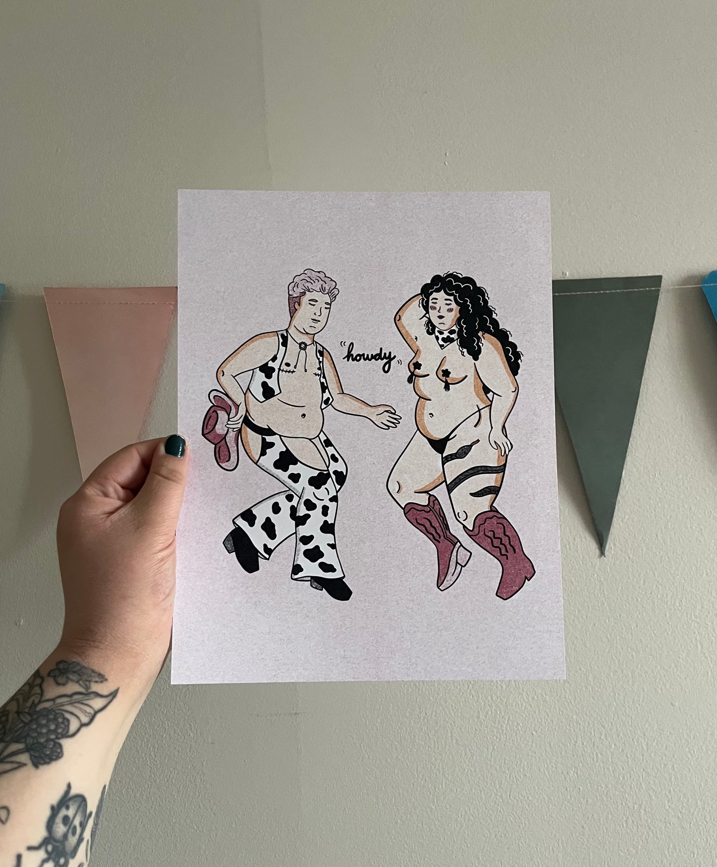 Howdy Queer Cowfolks Print