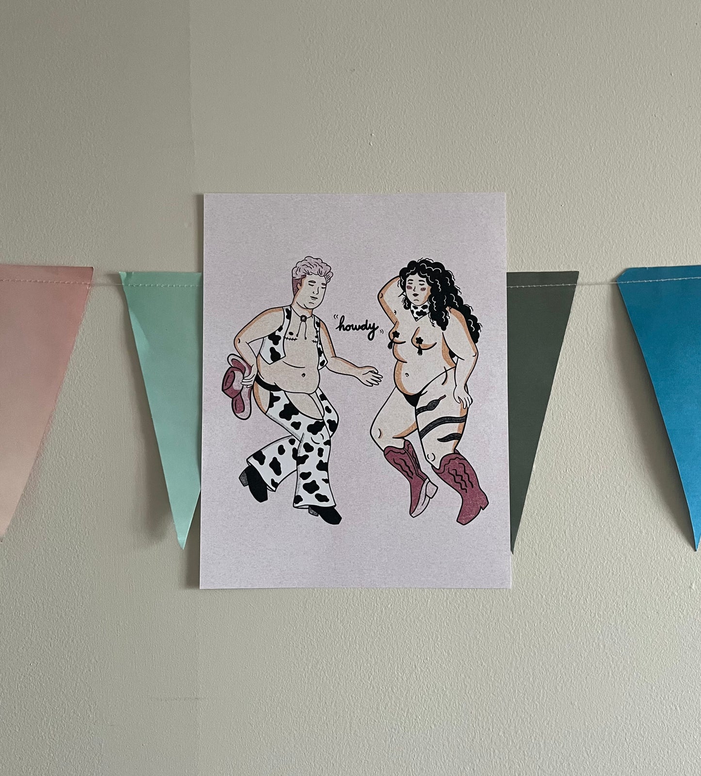 Howdy Queer Cowfolks Print