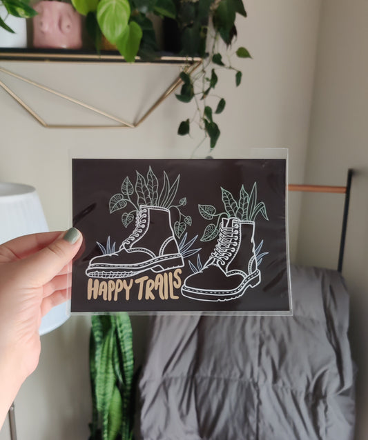 Happy Trails Print (5x7)
